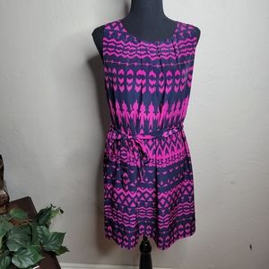3x$30 Forever 21 Blue Magenta Dress Sz M